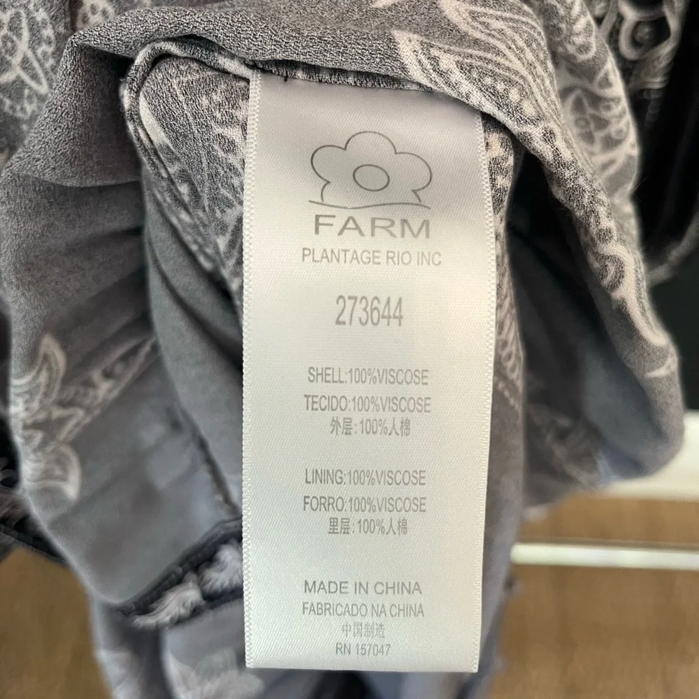 FARM Rio Black & White Paisley Maxi Dress - Picture 6 of 14